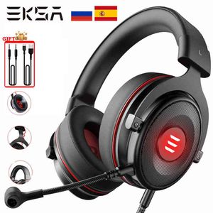 Casques EKSA E900/E900 Pro Gamer Headset avec microphone 7.1 Surround Headset Gaming LED Casque filaire pour PC/PS4/Xbox One/Téléphones T220916