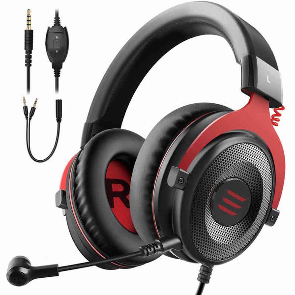 Casques EKSA Gaming Headphones Filaire Gamer Headset 3.5mm Over Ear Headphones Avec Microphone Antibruit Pour PC / Xbox / PS4 One Controller T220916