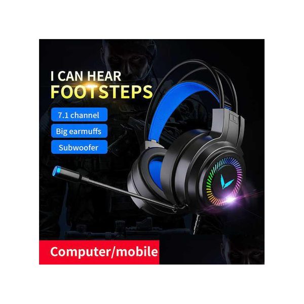 Auriculares G58 Auriculares para computadora Auriculares Videojuego 7.1 Canal Comer pollo Con cable Micrófono Auricular. Drop Delivery Juegos Acceso Dhk5U