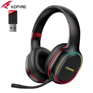 Headsets Kofire UG-05 2.4GHz/Bluetooth Wireless Gaming Head geschikt voor PCS Laptops PS5 PS4 Nintendo Switches Dynamic EQ Ultra-Low Latentie J240508