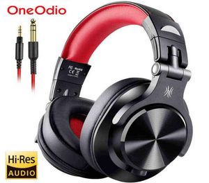 HeadSets Oneodio A71 Wired Over Ear Headphone With Mic Studio DJ Headphones Professional Monitor Recording Mixing Headset pour Gami9429699