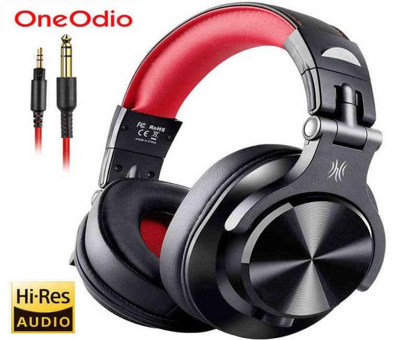 HeadSets Oneodio A71 Wired Over Ear Headphone With Mic Studio DJ Headphones Professional Monitor Recording Mixing Headset pour Gami9337580