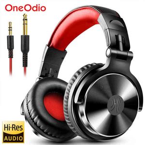 Headsets Oneodio Professional DJ -hoofdtelefoon over Ear Studio Monitor Headset met microfoon HiFi Wired Bass Gaming Headset voor telefoon T220916