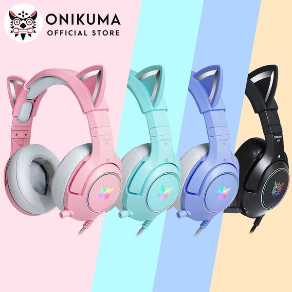 HeadSets Onikuma K9 Headphones câblés avec casque de jeu HD Mic HD Flexible RV.