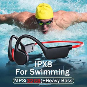 Casques d'écoute à conduction osseuse d'origine Bluetooth après IPX8 étanche MP3 pour casque shokz openrun avec micro casque de natation pro J240123