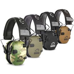 Casques de tir Protection de l'oreille Cache-oreilles de sécurité Réduction du bruit Slim Shooter Manchons électroniques Protecteur auditif pour Huning NRR23dB 230927