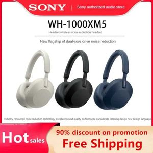 SONY WH-1000XM5 casque sans fil Bluetooth écouteurs pliable casque Sport casque de jeu téléphone Fone Bluetooth écouteurs J240123