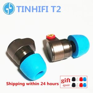 Headsets TINHIFI T2 in-ear oortelefoons dynamische aandrijving HIFI basoortelefoon metaal 3,5 mm headset met vervangbare kabel TINHiFi P2 T4 T3 T1 P1 231007