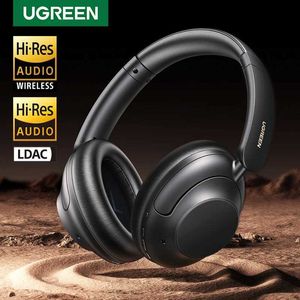 Headsets UGREEN HiTune Max5 Hybrid Active Noise Cancelling Earphone Wireless Over Ear Bluetooth Headphones 90H Playtime Hi-Res Audio LDAC J240123