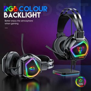 Headsets Bekabelde headset Gamer Surround/Stereo Gaming-hoofdtelefoon voor PC/Xbox/PS4/PS5 met oproepmicrofoon Bekabelde oortelefoon Ruisonderdrukking J0123