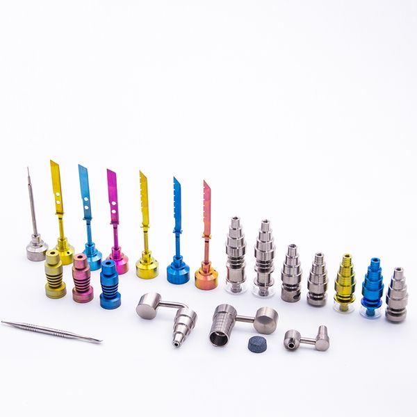 Headshop214 CSYC T003 Pipe à fumer Titanium Nail Carb Cap 10mm / 14mm / 18mm Male Female Dab Nails 10mm 16mm 20mm Bobine de chauffage Titanium Nail Dab Rig Ash Catcher Bong Tool