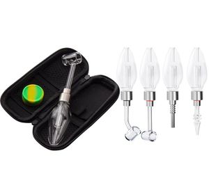 Headshop214 NC027 Waterpijp Glazen Pijpen Dabber Tool Silicon Jar Tas Set 510 Titanium Keramische Nagelkwarts Banger Nagels Eistijl Dab R5489966