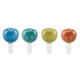 Headshop666 G063 Pipes à fumer bols couleur vive spéciale 14mm 18mm mâle femelle verre Bong bol tabac outil d'herbes sèches