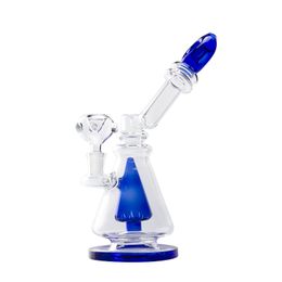 Headshop666 GB037 Glazen water Bong ongeveer 25 cm Hoogte gekleurde kern PERC DAB Rig rookpijp bubbler 14 mm mannelijke koepelschuim karts banger nagel kleurrijke platte mond