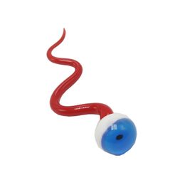 Headshop888 DA002 accessoire de Pipe à fumer outil de Dabber en verre boules pour les yeux Style serpent rouge Quartz Banger outils de Dab pour ongles