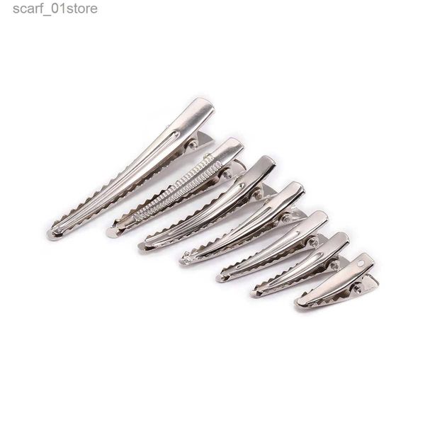 Accessoires pour cheveux 20/50 pièces pince à cheveux 25-60mm pour la fabrication de bijoux épingle à cheveux crocodile à broche unique avec base de réglage vierge pour pinces à cheveux bricolage L231214