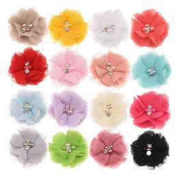 Hoofddeksels Haaraccessoires 240 STKS Groothandel Parelcluster Strass Chiffon Bloem Kawaill Haaraccessoires voor meisjes Haarelastiekjes Haarspelden Hoofdband maken 231118