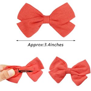 Accessoires de coiffure de couches 3,5 pouces Baby Bows Alligator Clips Boutique Girls Barrettes Pigtail pour Little Toddlers Kids en paires Drop de Amhwo