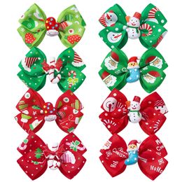 Hoofddeksels Haaraccessoires 60 stk/partij Schattig Grosgrain Lint Strik Haarspeldjes Baby Meisje Kinderen Haarspeldjes Clips voor Meisjes Kerst Haaraccessoires Groothandel 231121