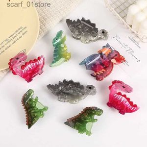 Hoofddeksels Haaraccessoires Leuke Creativiteit Dier Dinosaurus Hars Haar Cl voor Vrouwen Meisje Tren Y2k Grappige Haarclip 2024 NIEUWE Hoofddeksels INS HaaraccessoiresL231214