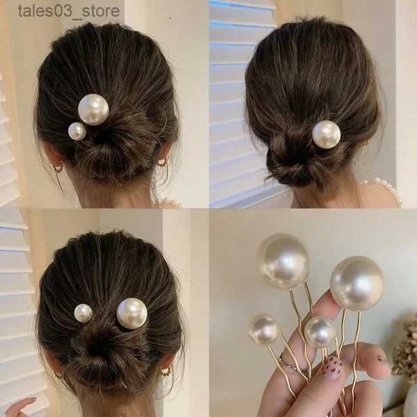 Accessoires pour cheveux DIY Nouveauté Mariage Accessoire de mariée Bijoux pour femmes Simuler des épingles à cheveux en perles Pinces à cheveux Bijoux de demoiselle d'honneur Multi Style Q231204