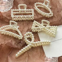 Headswear Hair Accessoires Elegant Pearls Perles en épingle à cheveux pour femmes mode géométrique CL Barrettes Clips de chevalet