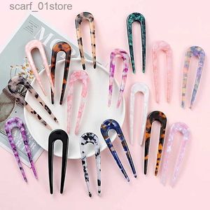 Hoofddeksels Haaraccessoires Mode U-Schuur Haarspeld Haarvork Azijnzuur Haarspeldjes Pins Mannelijke Print Haarstokken voor Vrouwen Hoofddeksels HaaraccessoiresL231214