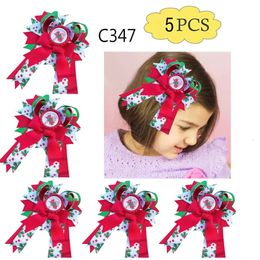 Accesorios para el cabello Accesorios para el cabello gratis 5 piezas -E Lazos para el cabello inspirados en Navidad Pinzas para el cabello navideñas Papá Noel Accesorios para el cabello grandes Diademas de muñeco de nieve 231118