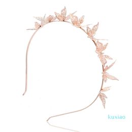 Accesorios para el cabello, banda de mariposa creativa Katong, tocado de aleación de cristal, banda para el cabello, joyería, regalo de Navidad