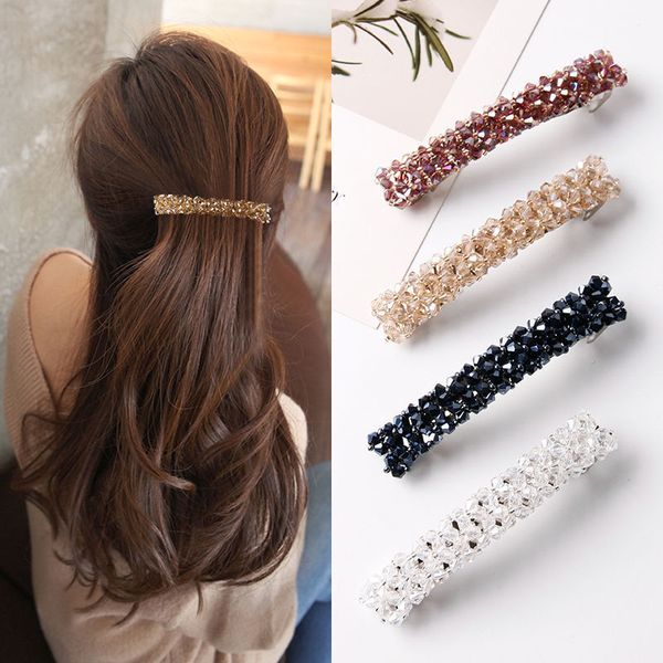 Chapeaux Accessoires De Cheveux Coréen Élégant Épingles À Cheveux Hairgrips Cristal Barrettes Pinces À Cheveux Pour Femmes Filles Accessoires De Cheveux 230517