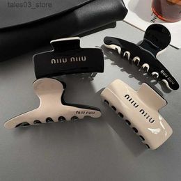 Accesorios para el cabello Accesorios para el cabello Geometría cuadrada de lujo Pinza para el cabello Pinza para el cabello Ácido acético simple Garras para el cabello para niñas Moda Tocado elegante Accesorios para el cabello Q231204