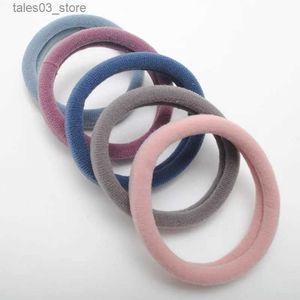 Hoofddeksels Haaraccessoires Nieuwe Koreaanse Kleur Elastische Haarbanden Vrouwen Naadloze Ring Sterk Haar Gom Elasticiteit Scrunchies Cadeau Accessoires Q231204