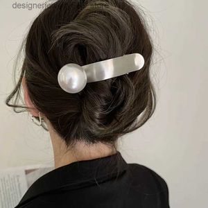 Hoofddeksels Haaraccessoires Nieuwe Koreaanse Parel Haarspeldjes voor Vrouwen Haarspeldjes Paardenstaarthouder Haar Krab Clips Hoofddeksels Meisjes Zoete Haarspelden Haaraccessoires Q231005