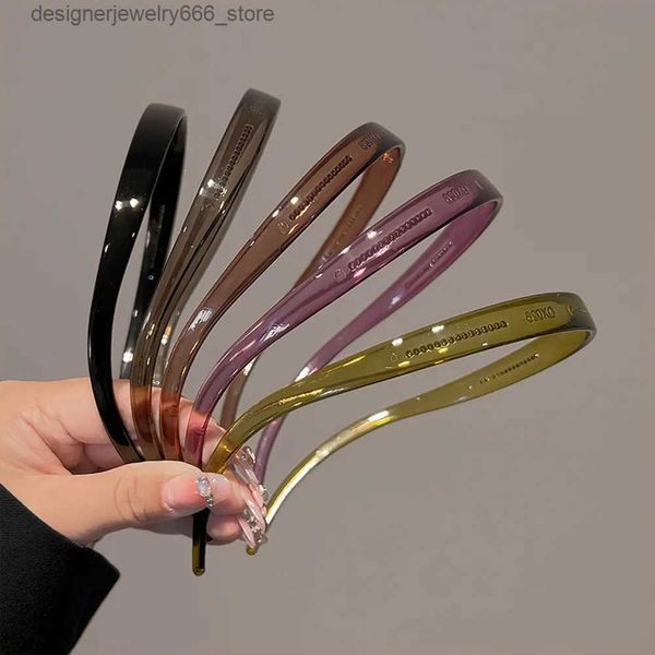 Accesorios para el cabello Accesorios para el cabello Nuevas gafas de sol de moda Forma de marco Diademas acrílicas para mujeres Diadema dentada Antideslizante Aro para el cabello Accesorios para el cabello de moda Q231005