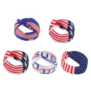 Chapeaux Accessoires pour cheveux USA Independence Day Happy American Cheer 4th July 2023 Party DIY US National Flag Bands 230718