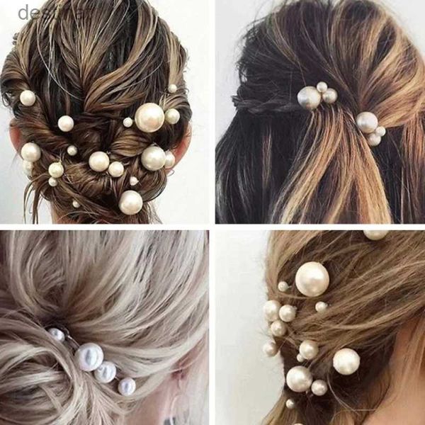 Accesorios para el cabello Accesorios para el cabello Mujer Perla Horquillas en forma de U Pinzas para el cabello de boda Horquilla de aleación para joyería nupcial Accesorios para el cabello Herramienta de diseño de peinado L231110