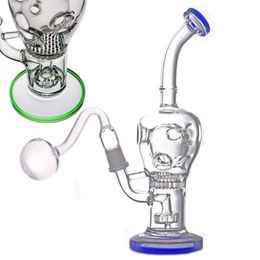 Heady Glass Beaker Hookahs Base Bongs Fab Egg Accessoires pour fumer Narguilés Dab Rigs Bubblers Recycler Eau Pyrex Tuyaux de brûleur à mazout 14MM