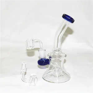 Heady Glass Bong Straight Percolator Dab Oil Rig Mini Rigs Pipe à eau colorée Bongs à eau avec bol en verre