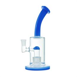 Bangs en verre capiteux narguilé/machine de forage de fuite en eau profonde bleue plate-forme de conduite d'eau