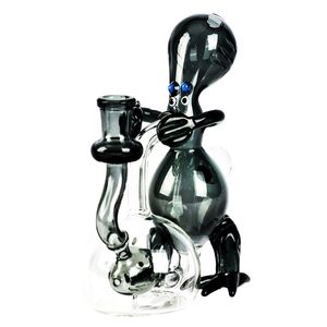 Bangs en verre capiteux Narguilé / Feisty Ocean Creature Oil Rig 14mm Dab Rig Bong Pipe à eau