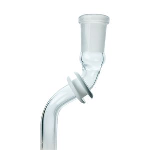 Bangs en verre capiteux Narguilé / Nouveau tuyau de drainage en tige de verre avec anneau en silicone, en forme de S 14 mm
