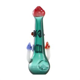 Bongs de vidrio de vidrio con cabeza/diseño creativo retro tubo de filtro de tubo de vidrio de hongos