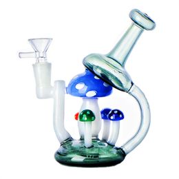 Heady Glass Bongs Hookah/Shaw Retro Mushrooms Water Pipe Oil Rig