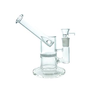 Bedwelmende glazen waterpijpen Waterpijp/verdikte hoogwaardige waterpijp van hoog borosilicaatglas 1 gesinterde plaat onder druk 6,6 inch (GB-215-S)