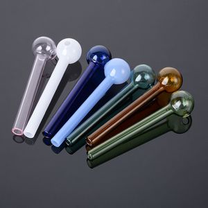 Heady Glass Pipes Oil brander Bubbler kleurrijke rookpijpen rechte buis kruid tabak gereedschap dikke pyrex roken accessoires