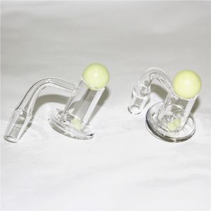 Heady Quartz Banger 2mm d'épaisseur Accessoires pour fumeurs Clous à quartz biseautés à 90 degrés 10mm 14mm Joint mâle avec Spinner Ruby Pearls Blender Spin Nail