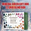 Calendrier de Crystal de guérison 2021 Cadeaux Boîte pour 12/24 jours Nombre de Noël Art Art Artisanat Nouvel An Cadeau Naturel Decor de pierre