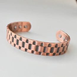 Helende magnetische koperen armbanden Viking Open Bangle voor mannen