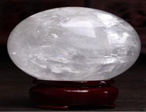 Sphère de guérison décoration magique cadeau fin 860100mm support naturel blanc Calcite Quartz cristal sphère boule guérison pierre précieuse 3984592