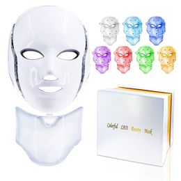 Salud Belleza 7 colores Luces LED Fotón PDT Máscara facial Cuidado de la piel Dispositivo de rejuvenecimiento Uso portátil en el hogar